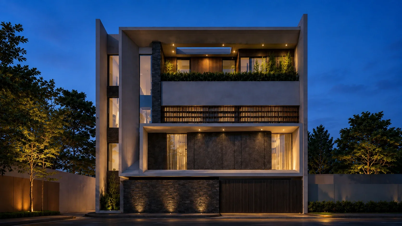 Exterior Perspective | 4 Storey Residence | Valenzuela | ABcubed Architects
