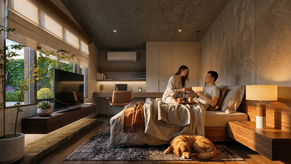 Warm Minimalist Retreat | Masters Bedroom Interior Design in Quezon City