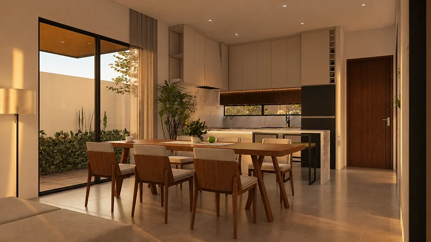 Dining Area & Kitchen