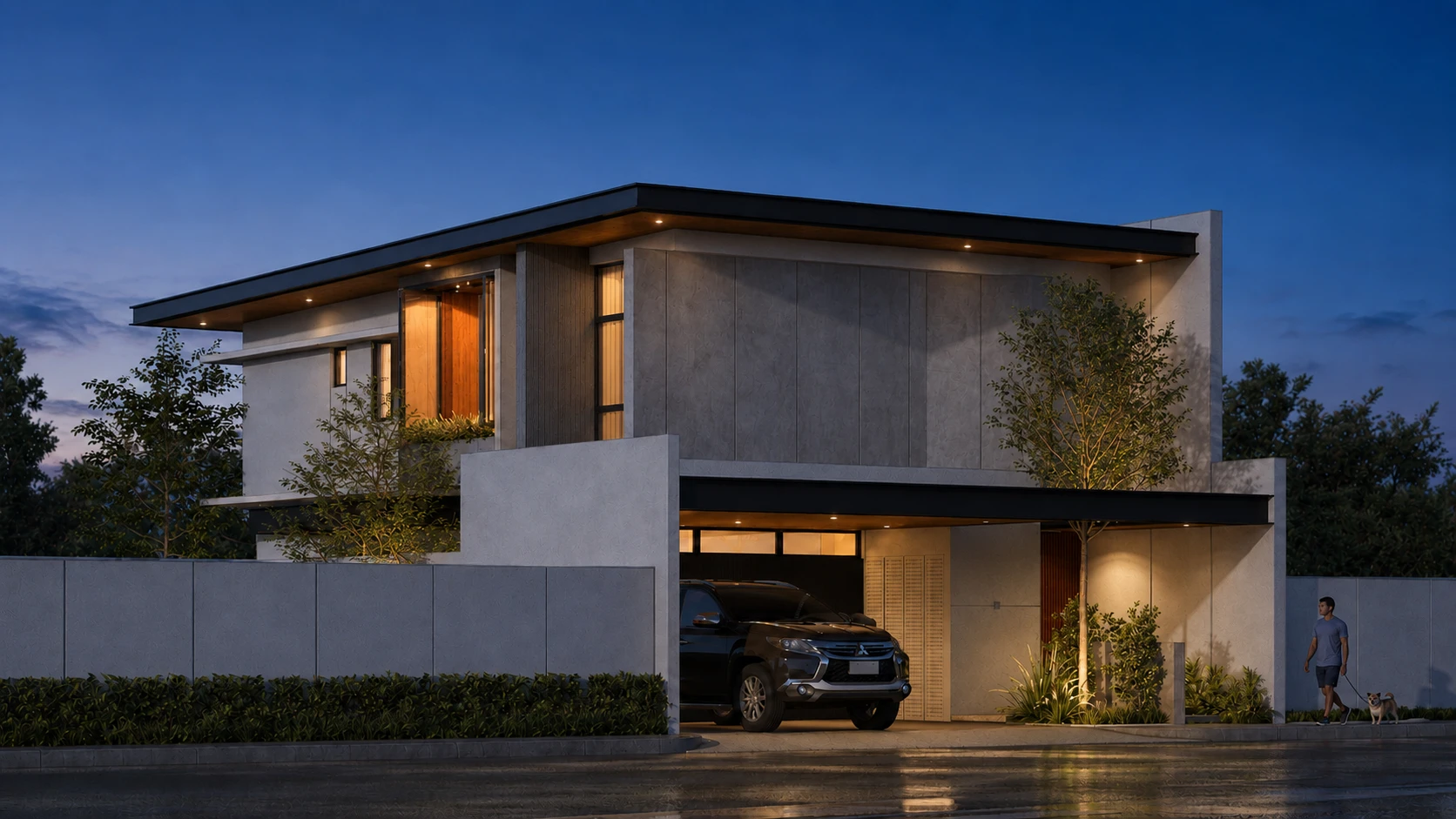 Indoor Courtyard Family Home, Open-Plan Living | Two-Storey Residence | Pampanga