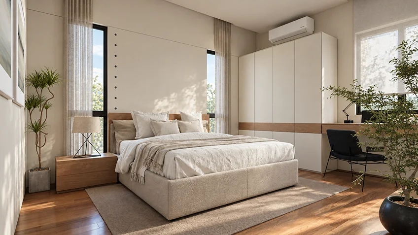 Bedrooms | J.B. Residence | Batasan Quezon City | ABcubed Architects