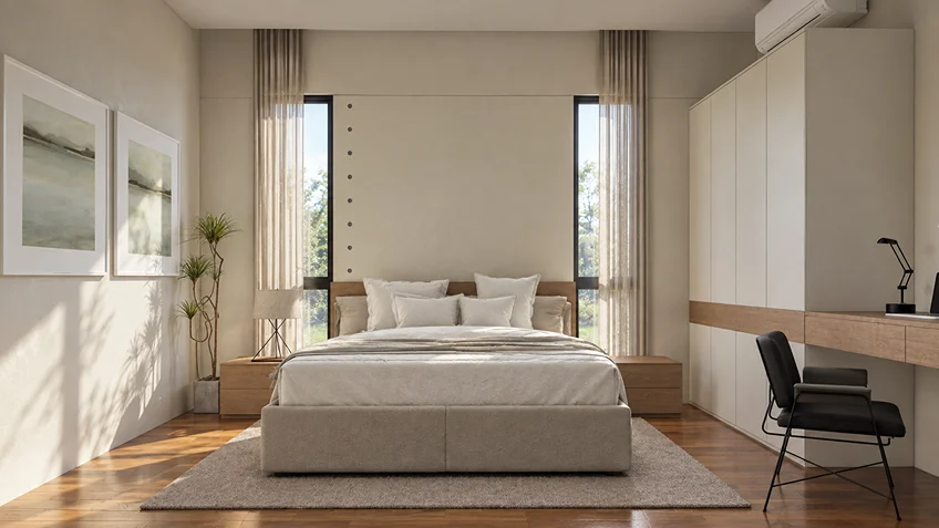 Bedrooms | J.B. Residence | Batasan Quezon City | ABcubed Architects