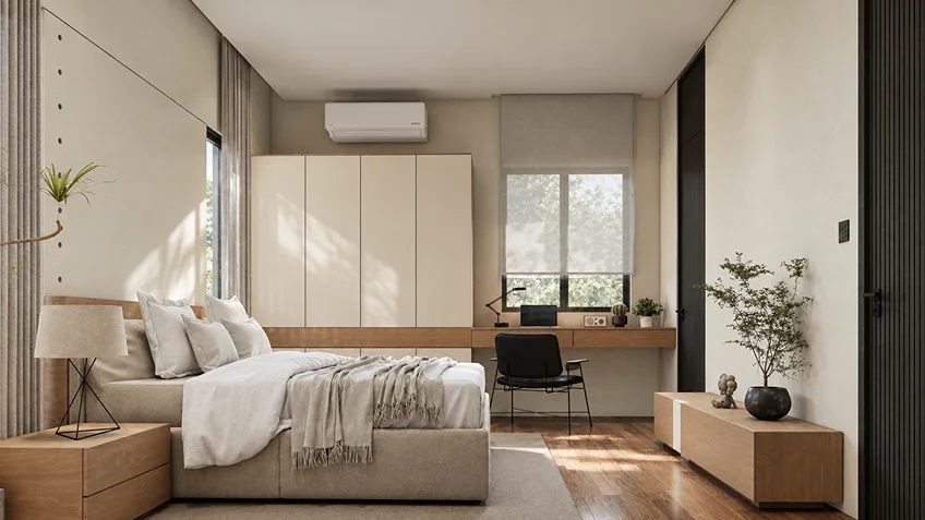 Bedrooms | J.B. Residence | Batasan Quezon City | ABcubed Architects