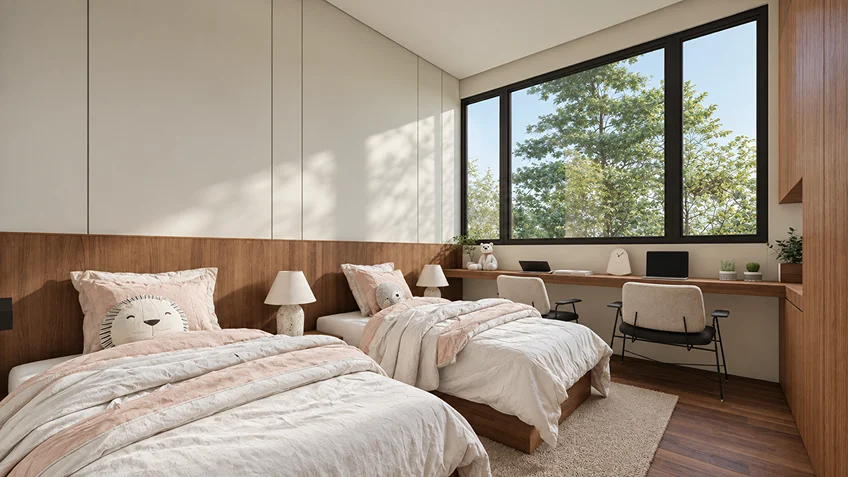 Bedrooms | KG-MSC | Cavite | ABcubed Architects
