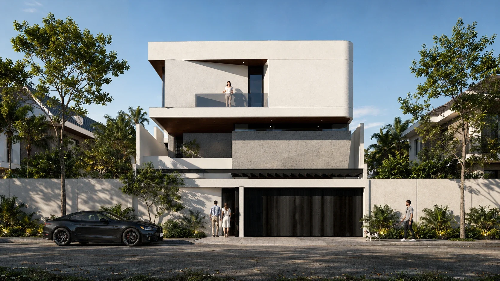 Floating Volumes, Deconstructed Cubes | 7 Bedroom 3 Storey Building in Quezon City | Dr. O's Residence