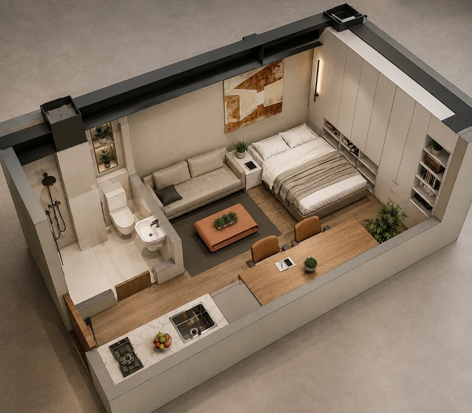Front Studio Unit | 12 Storey Mixed Use Bldg