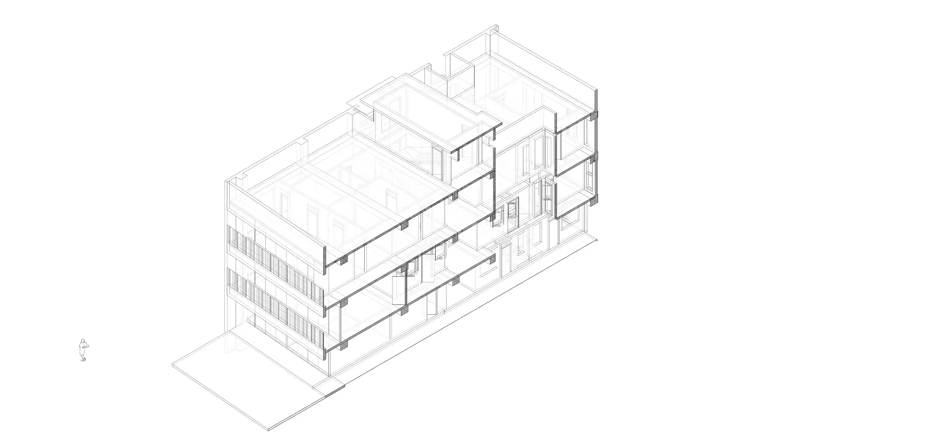 Longitudinal Section Gusali Tres Pasig City