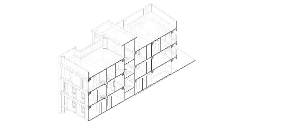 Longitudinal Section Gusali Tres Pasig City
