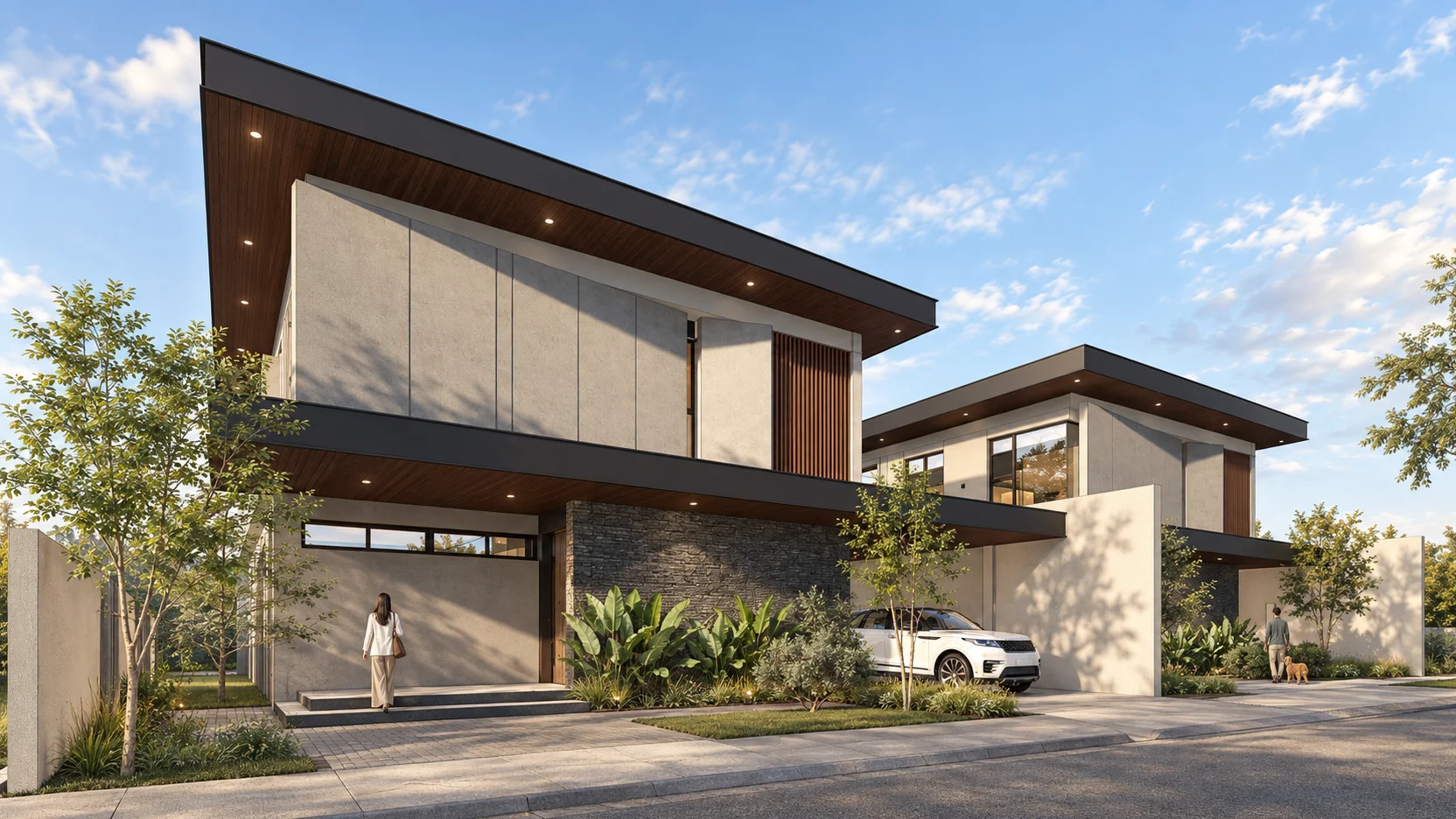 Twin Family Homes, Warm Contemporary Living | Two-Storey Duplex Residences | Nuvali, Laguna