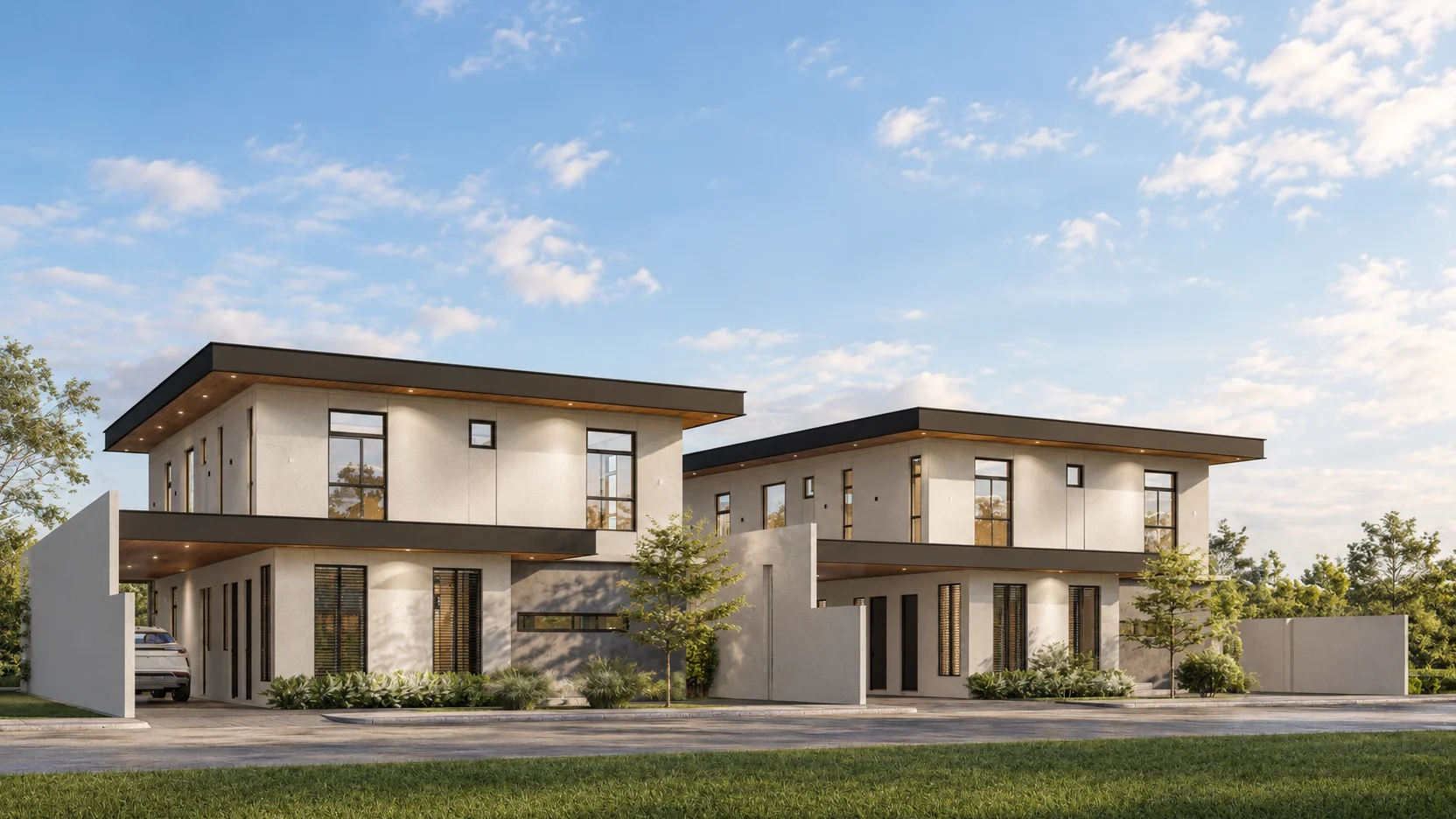 Twin Family Homes, Warm Contemporary Living | Two-Storey Duplex Residences | Nuvali, Laguna