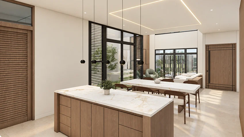 Living Dining & Kitchen