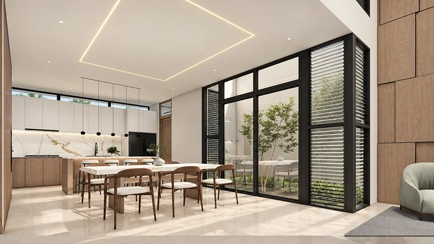 Dining & Kitchen Area