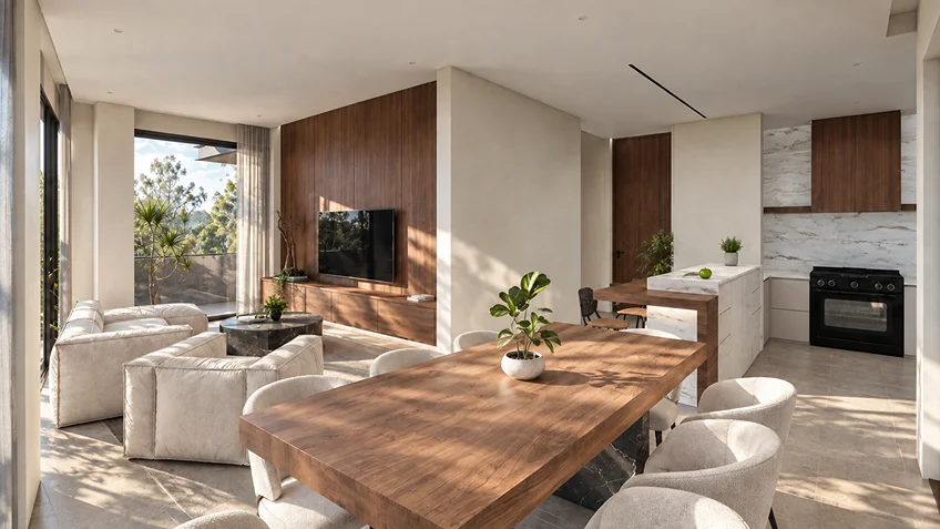 Living Dining & Kitchen | KG-MSC | Cavite | ABcubed Architects