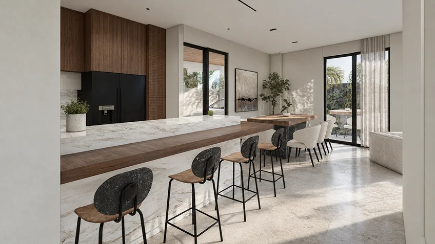 Living Dining & Kitchen | KG-MSC | Cavite | ABcubed Architects