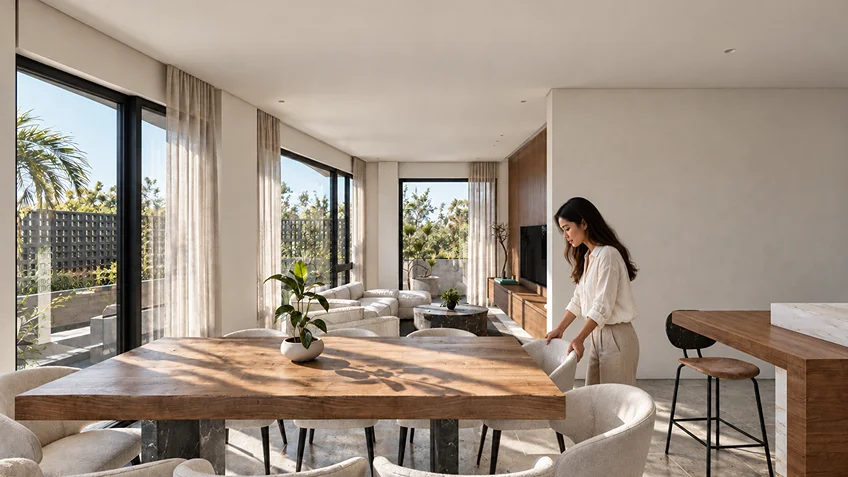Living Dining & Kitchen | KG-MSC | Cavite | ABcubed Architects