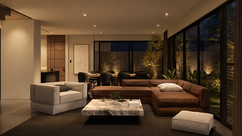 Living Dining & Kitchen | Kuma | Bulacan | ABcubed Architects