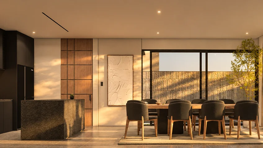 Living Dining & Kitchen | Kuma | Bulacan | ABcubed Architects