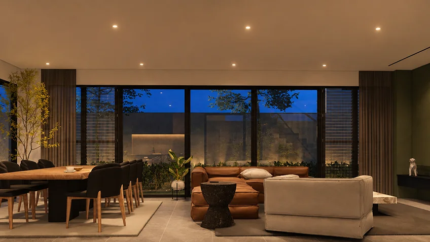 Living Dining & Kitchen | Kuma | Bulacan | ABcubed Architects