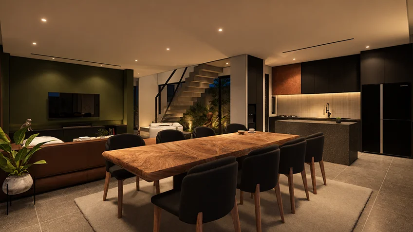 Living Dining & Kitchen | Kuma | Bulacan | ABcubed Architects