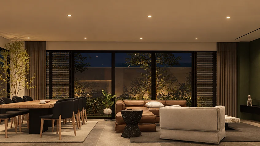 Living Dining & Kitchen | Kuma | Bulacan | ABcubed Architects