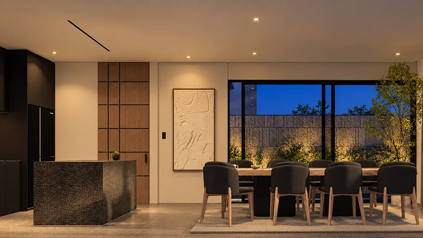 Living Dining & Kitchen | Kuma | Bulacan | ABcubed Architects