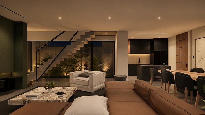 Living Dining & Kitchen | Kuma | Bulacan | ABcubed Architects