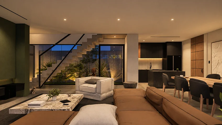 Living Dining & Kitchen | Kuma | Bulacan | ABcubed Architects