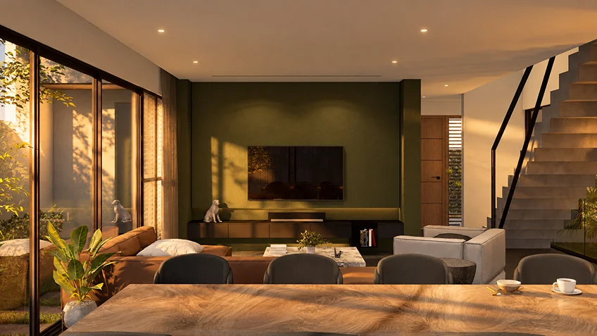 Living Dining & Kitchen | Kuma | Bulacan | ABcubed Architects