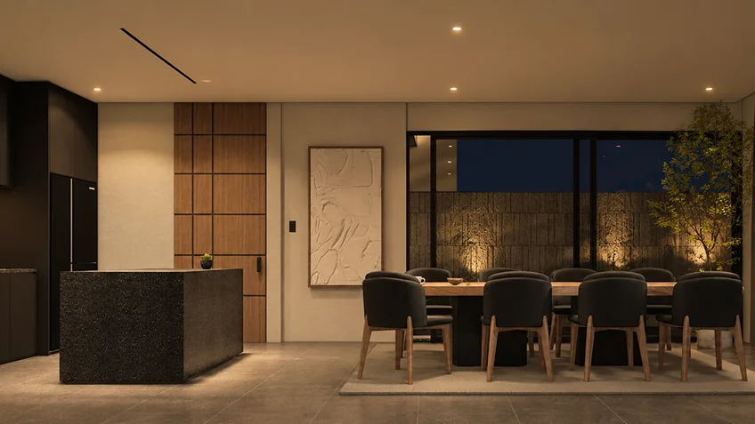Living Dining & Kitchen | Kuma | Bulacan | ABcubed Architects