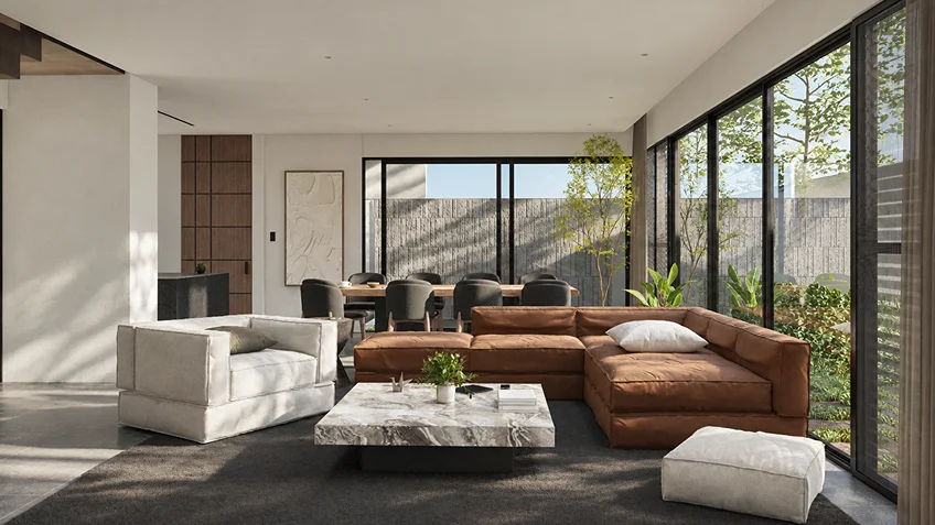 Living Dining & Kitchen