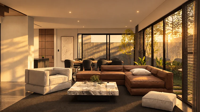 Living Dining & Kitchen | Kuma | Bulacan | ABcubed Architects