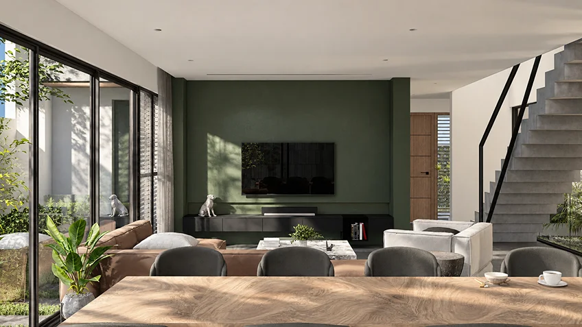 Living Dining & Kitchen | Kuma | Bulacan | ABcubed Architects