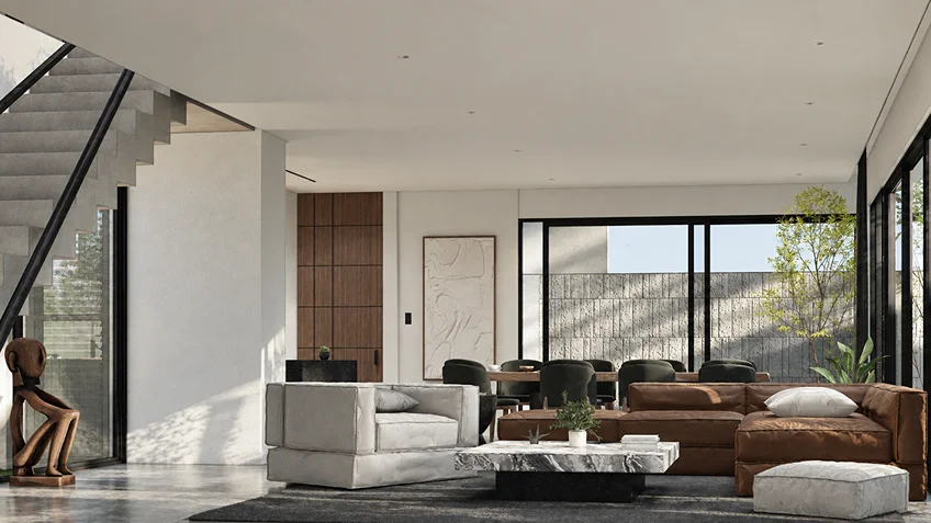Living Dining & Kitchen | Kuma | Bulacan | ABcubed Architects