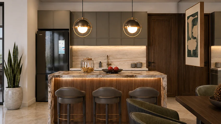 Kitchen with Breakfast Island