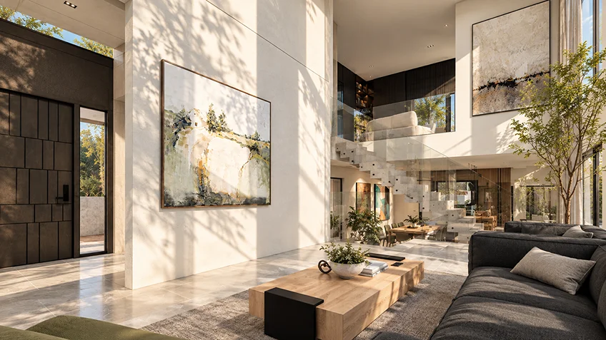 Living, Family Area, Dining & Kitchen | J.B. Residence | Batasan, Quezon City | ABcubed Architects