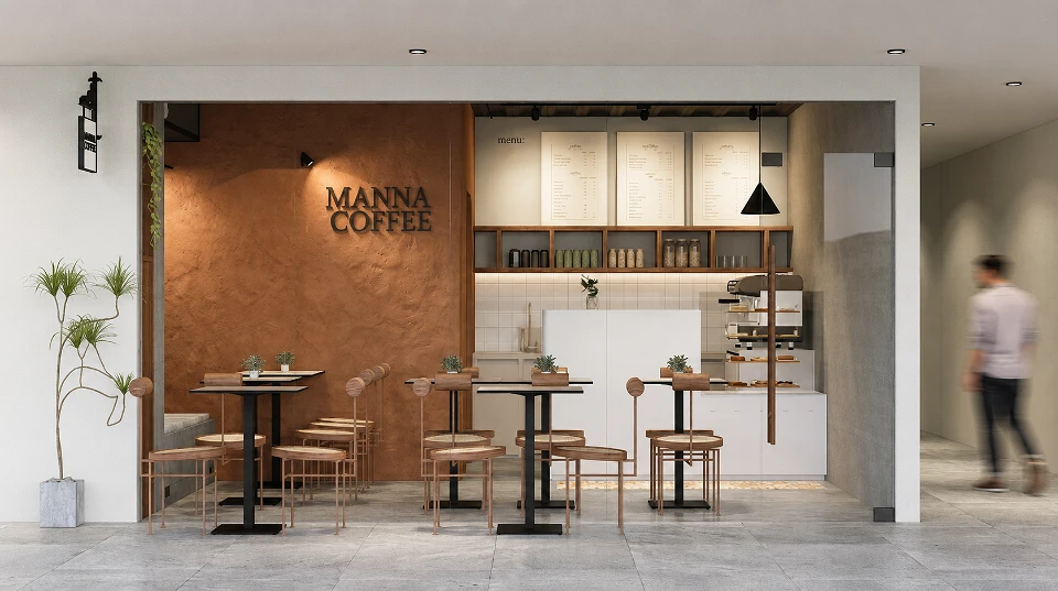 Manna Coffee | Modern Coffee Shop Interior Design in San Fernando, Pampanga