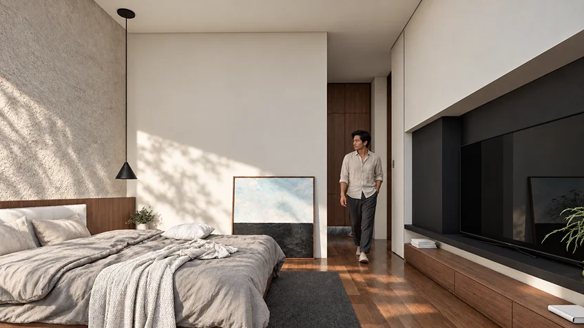 Masters Bedroom | KG-MSC | Cavite | ABcubed Architects