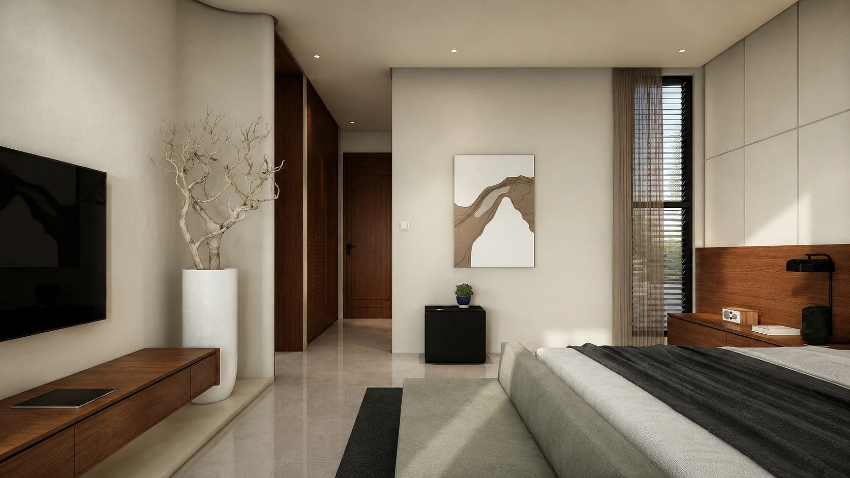 Quiet Comfort, Natural Light & Air Flow   | Primary Bedroom Interior | Bulacan, Philippines