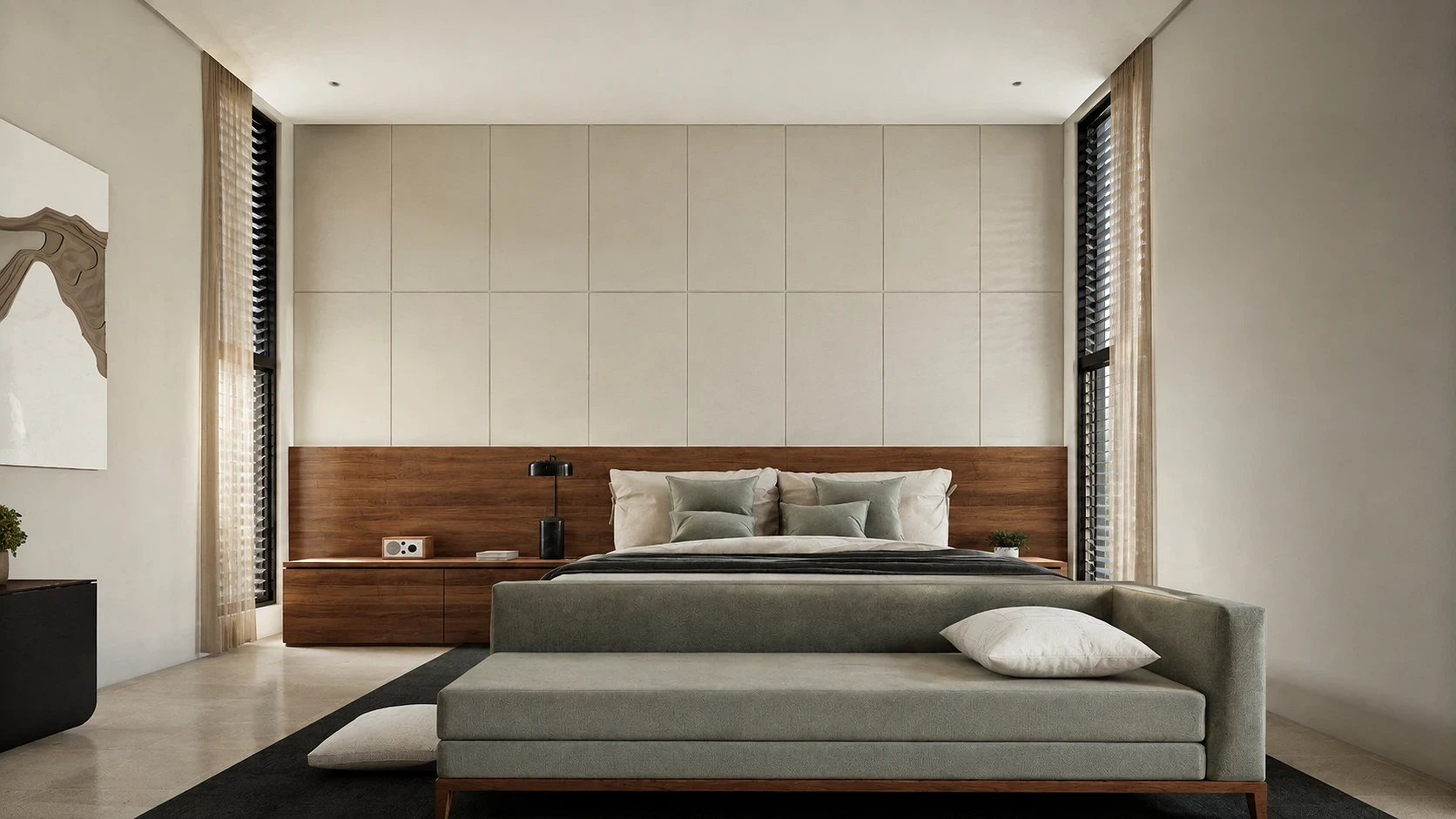 Quiet Comfort, Natural Light & Air Flow   | Primary Bedroom Interior | Bulacan, Philippines