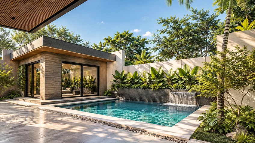 Pool Area | J.B. Residence | Batasan Quezon City | ABcubed Architects