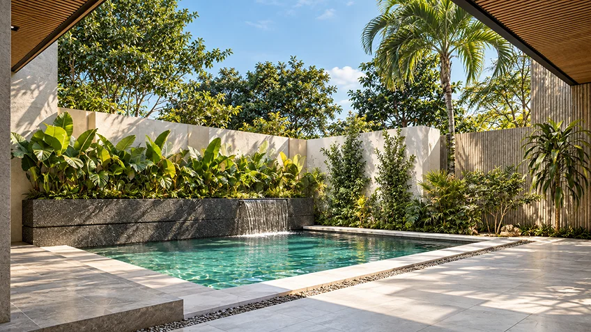 Pool Area | J.B. Residence | Batasan Quezon City | ABcubed Architects