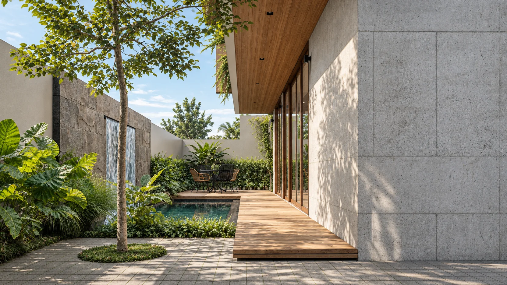 Family Retreat with Courtyard Pool | Contemporary Highland Residence | Tagaytay, Cavite