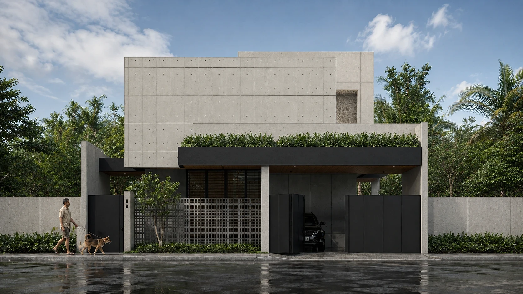 Concrete, Light & Landscape | Contemporary Family Residence | Bulacan, Philippines