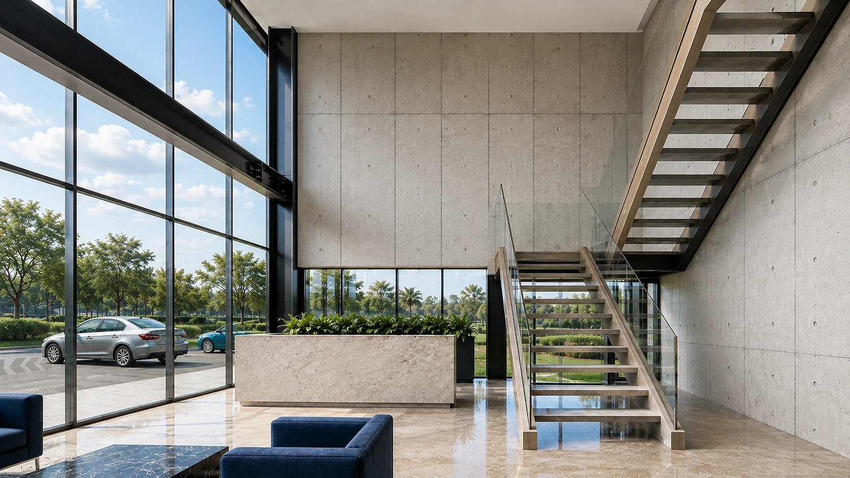 Structural-Expression | Lobby Interior, Aviation Academy | Bohol, Philippines |